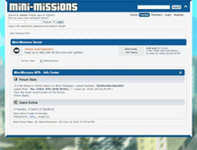 Tablet Screenshot of forum.mini-missions.org