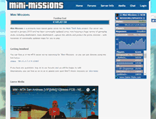 Tablet Screenshot of mini-missions.com